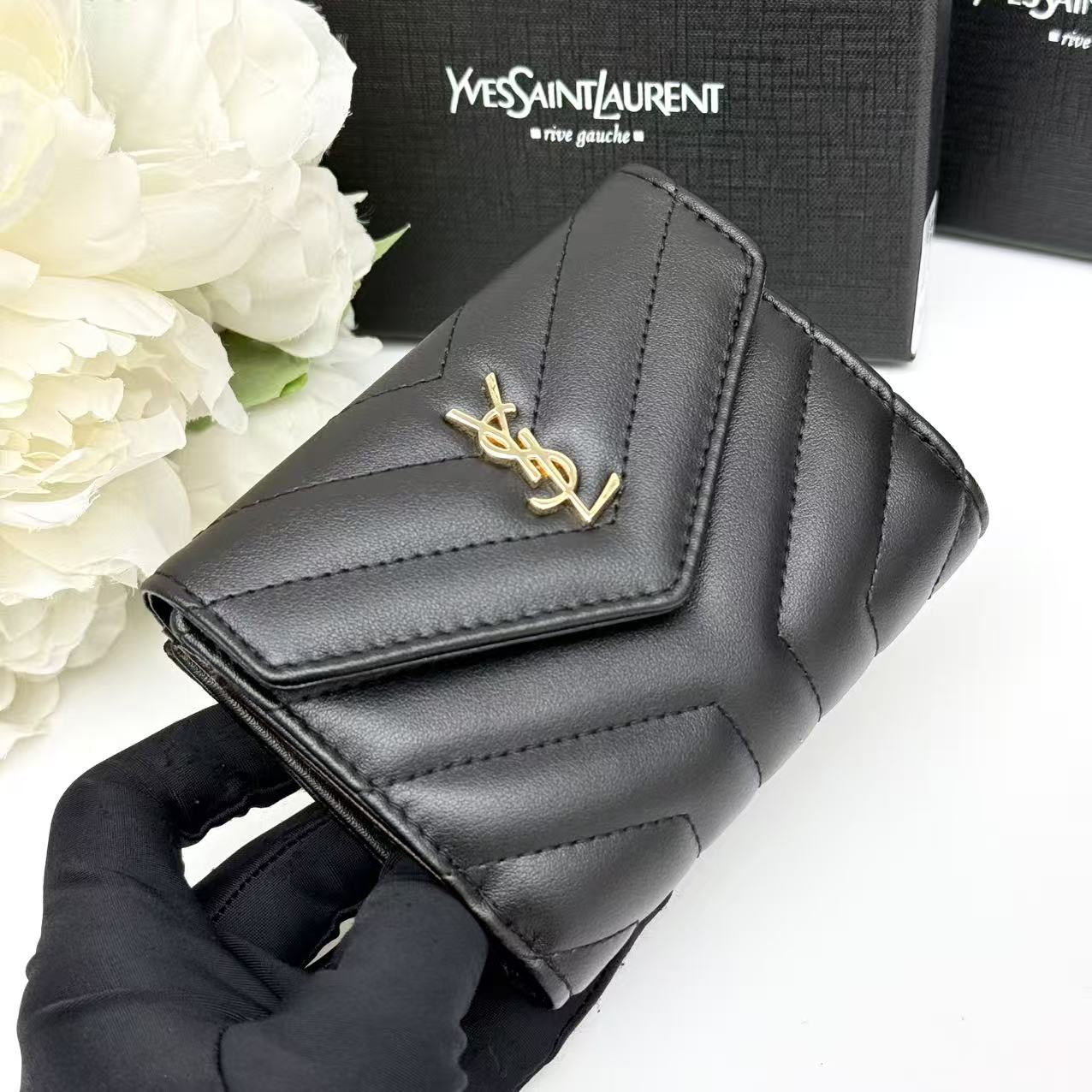 Saint Laurent Cassandre Matelassé Wallet  12·5*10*2.5cm - DesignerGu
