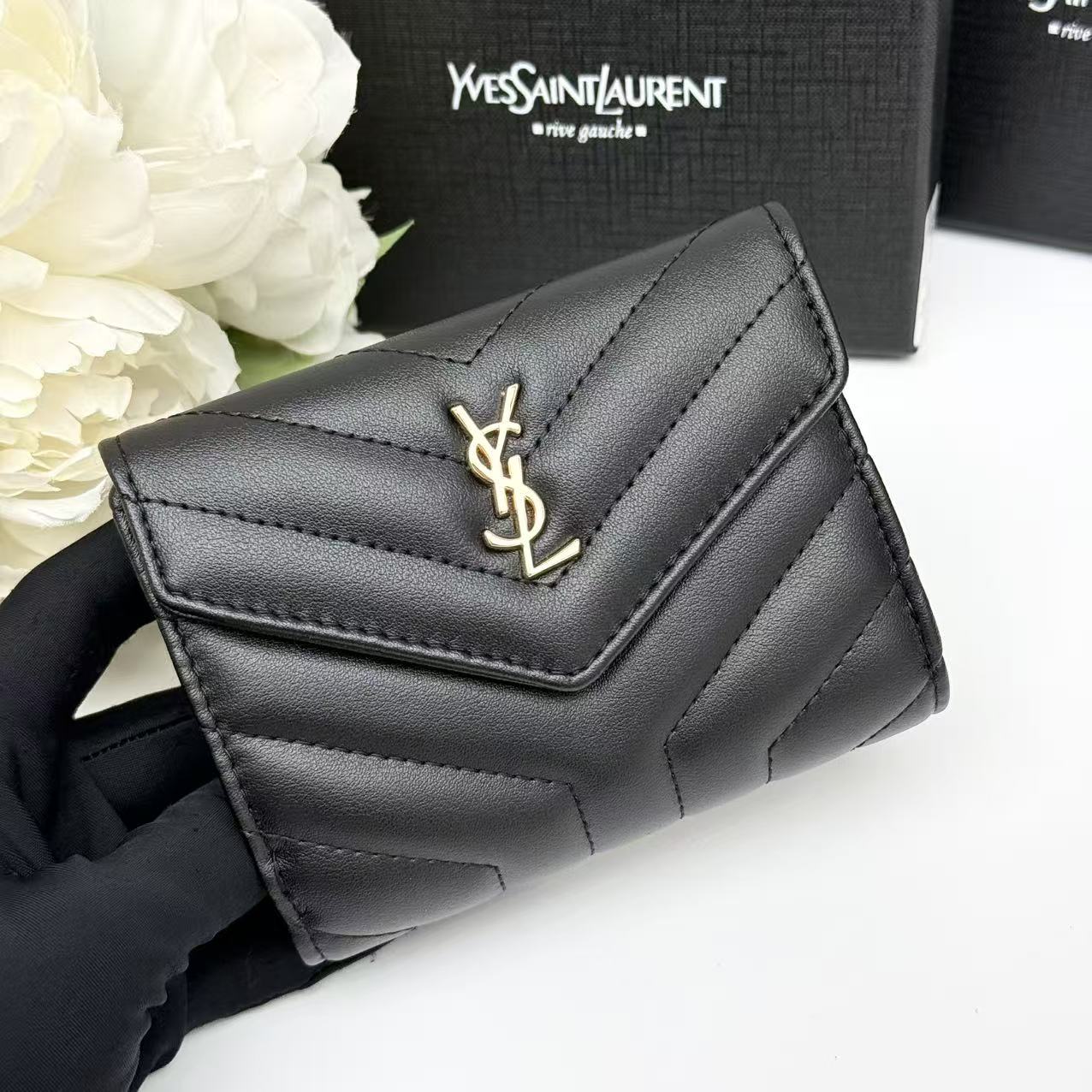 Saint Laurent Cassandre Matelassé Wallet  12·5*10*2.5cm - DesignerGu