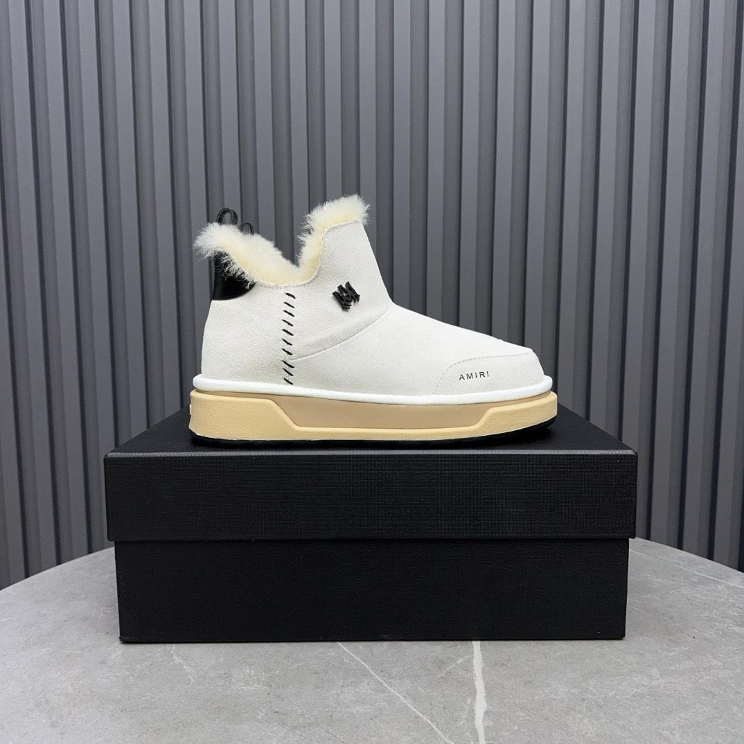 Amiri Malibu Shearling Lined Suede Boots - DesignerGu