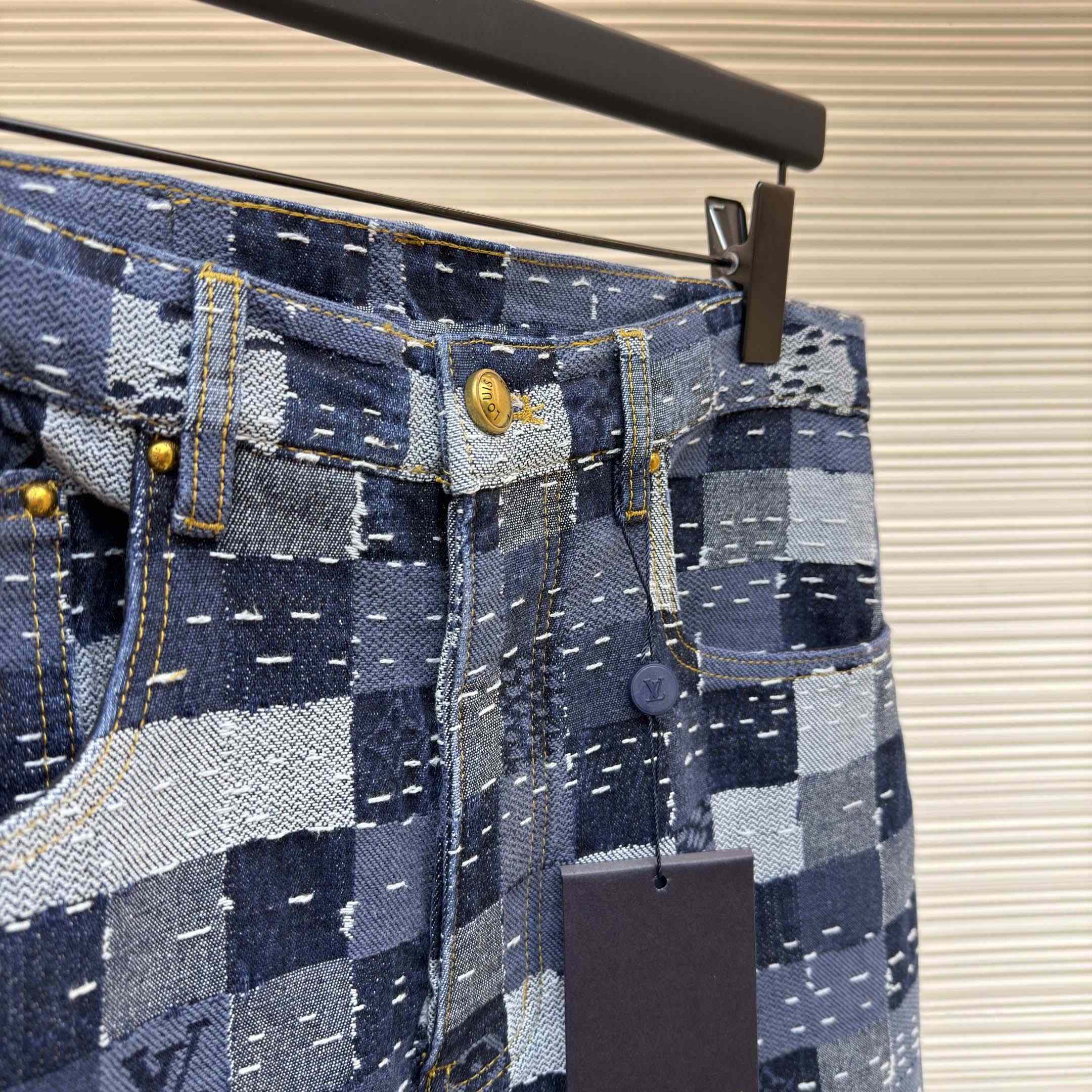 Louis Vuitton Damier Denim Skate Pants - DesignerGu