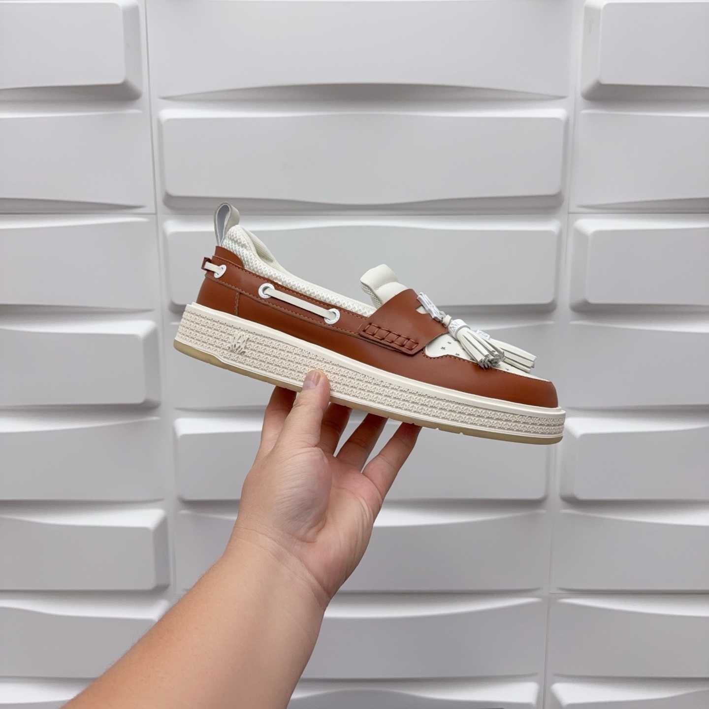 Amiri Men's Brown Loafers Leather - DesignerGu