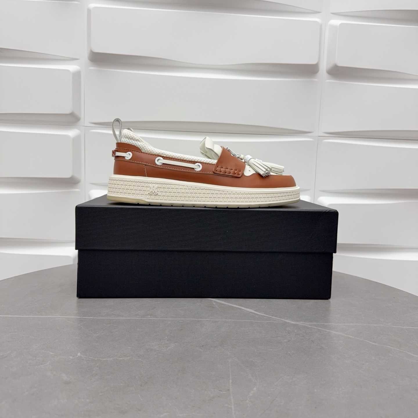 Amiri Men's Brown Loafers Leather - DesignerGu