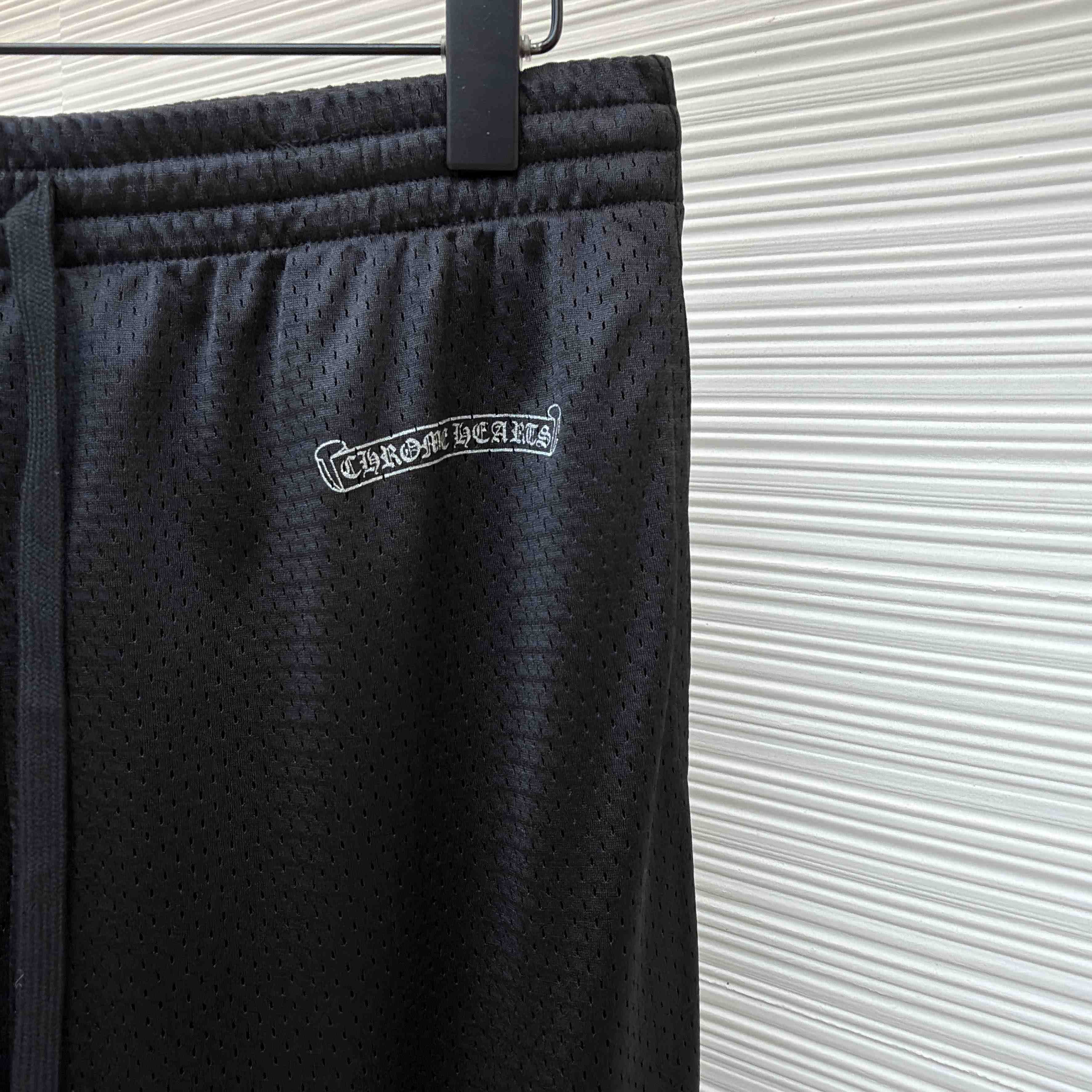 Chrome Hearts black mesh warm-up track pants - DesignerGu
