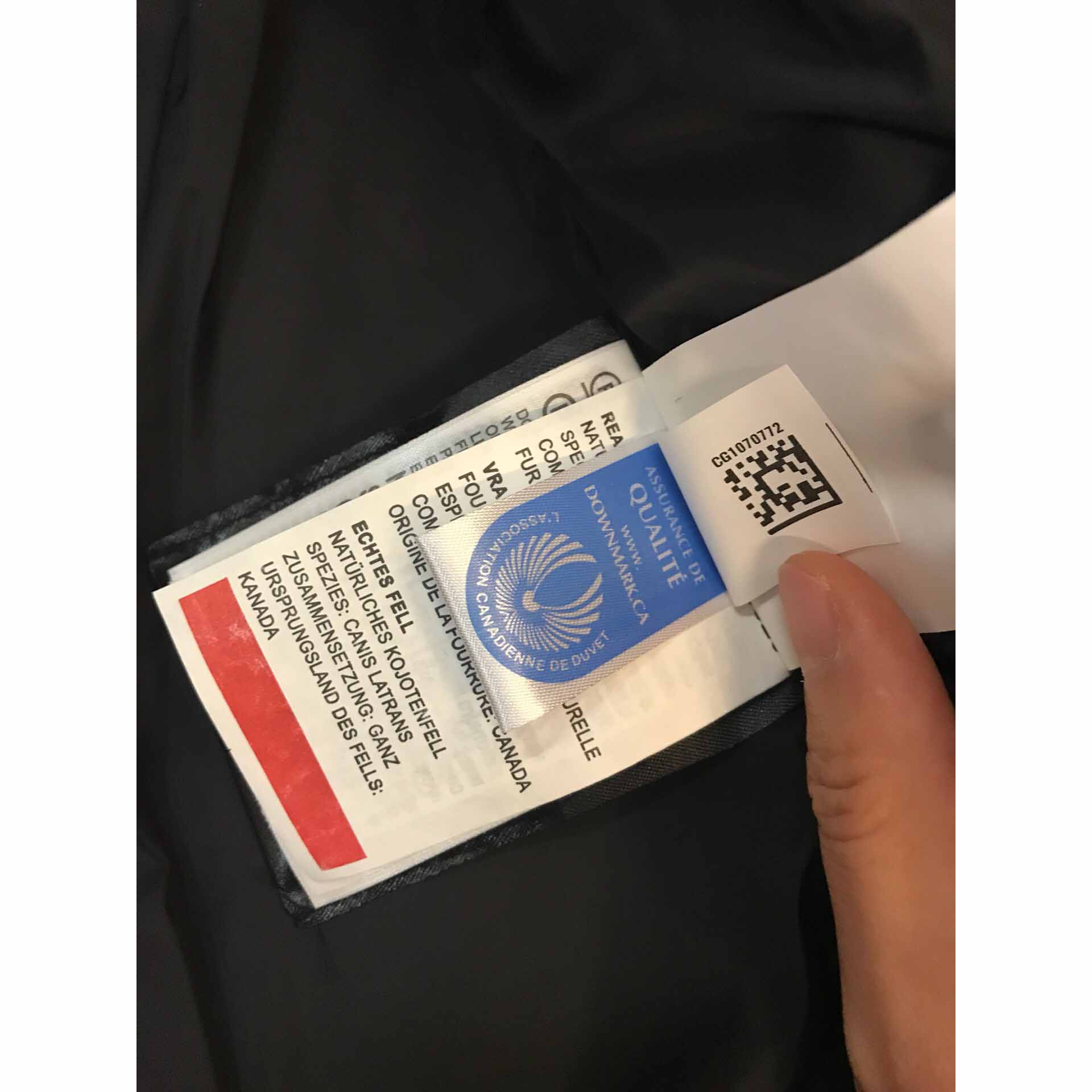 Canada Goose Black Down Jacket - 