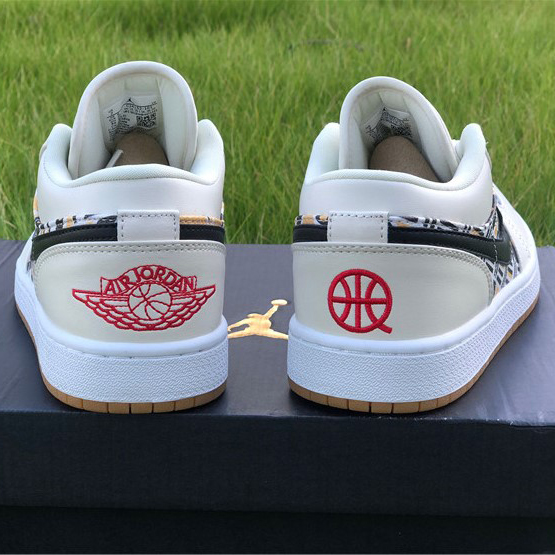 Jordan  AJ1 Low Multi-Color Basketball Shoes CJ4152-101 - DesignerGu