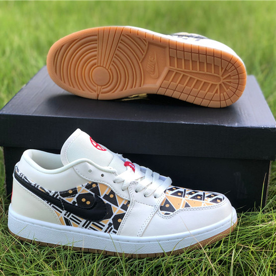 Jordan  AJ1 Low Multi-Color Basketball Shoes CJ4152-101 - DesignerGu