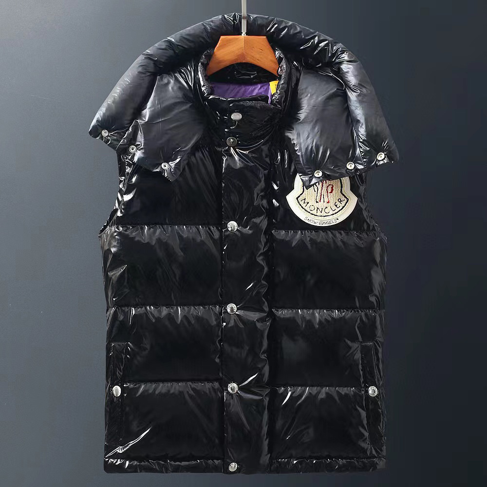 Moncler Black Down Ghany Vest - 