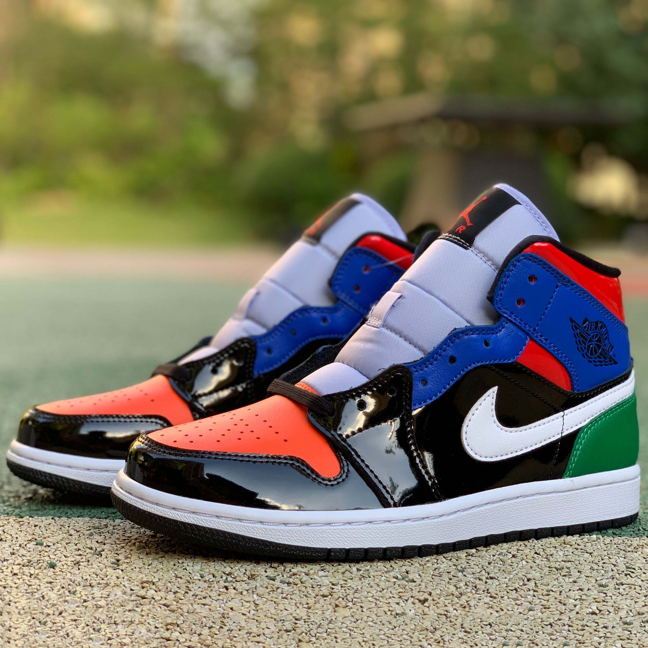 Jordan Air 1 Mid SE “Multicolor Patent” - DesignerGu