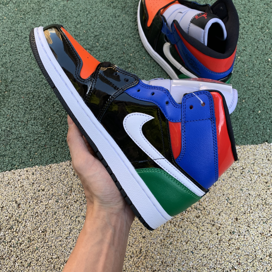 Jordan Air 1 Mid SE “Multicolor Patent” - DesignerGu