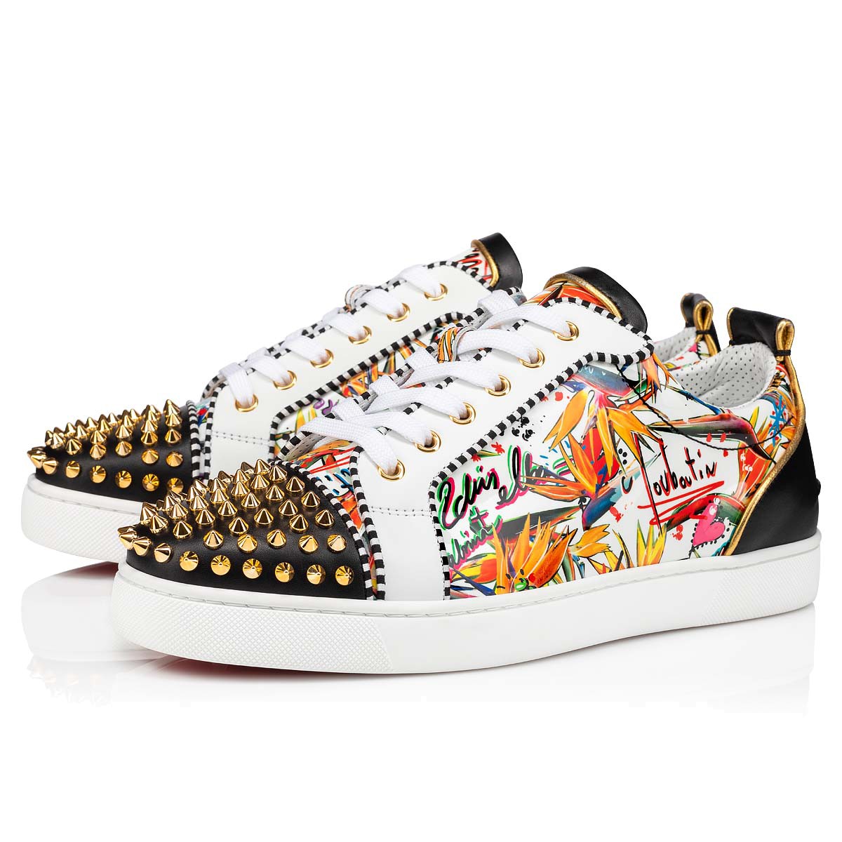 Christian Louboutin FreeLouis Junior Spikes Low Sneaker - DesignerGu