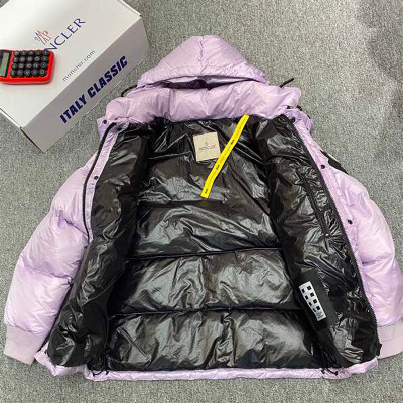 Moncler Anthemyx Short Down Jacket In Light Lilac - 