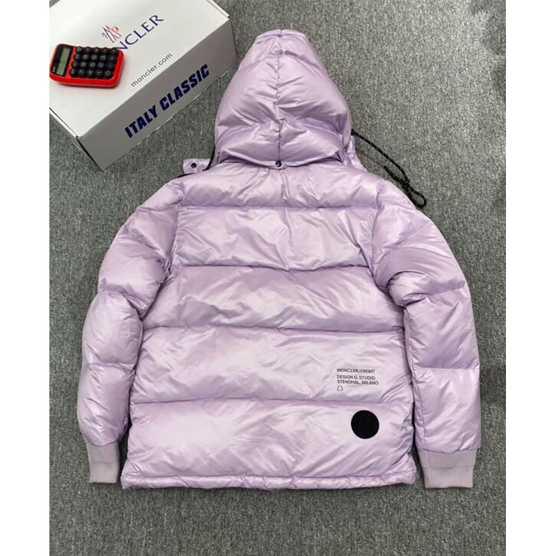 Moncler Anthemyx Short Down Jacket In Light Lilac - 