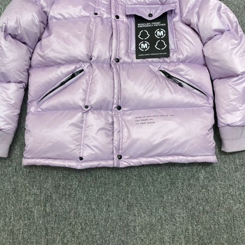 Moncler Anthemyx Short Down Jacket In Light Lilac - 