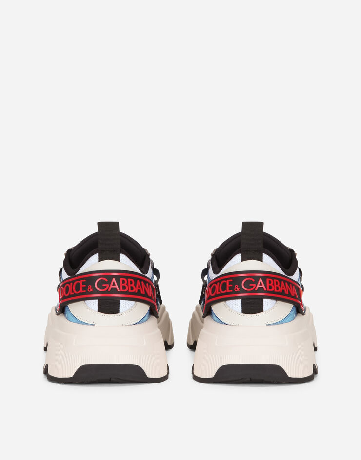 Dolce & Gabbana Stretch Mesh Daymaster Sneakers With Multi-color Details And Double Laces - 