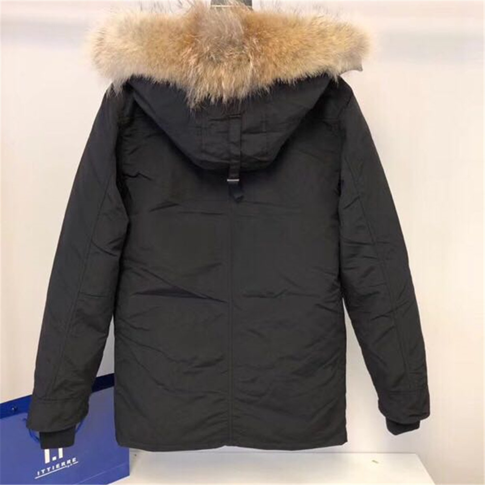 Canada Goose Men Padded Long Down Jacket In Black(06） - 