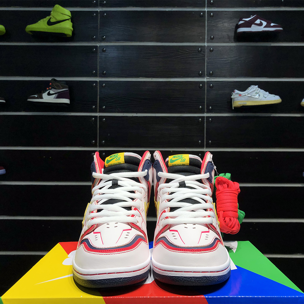 Gundam X Nike SB Dunk High Project RX-0 Unicorn - DesignerGu