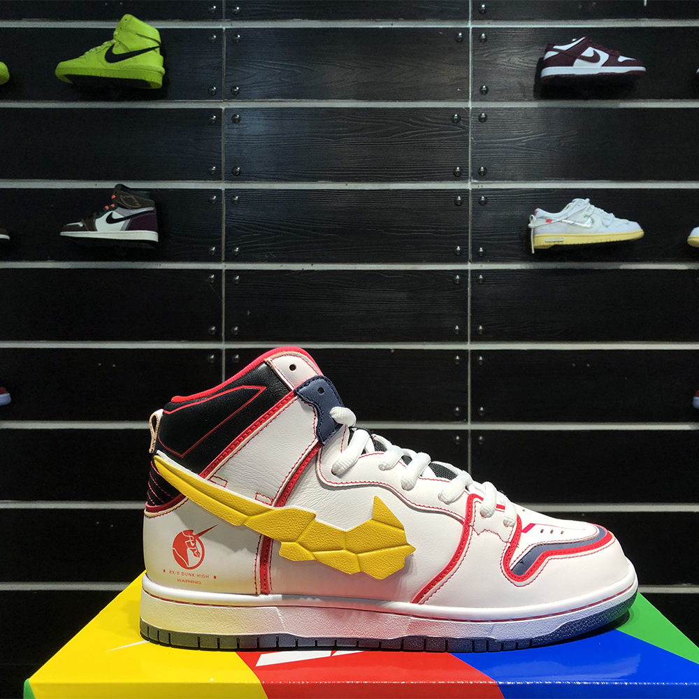Gundam X Nike SB Dunk High Project RX-0 Unicorn - DesignerGu