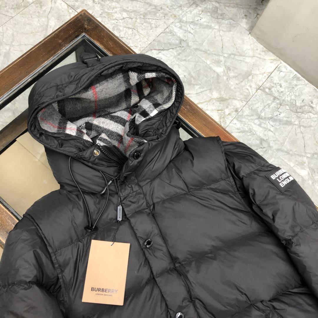 Burberry Logo Print Down Jacket - 