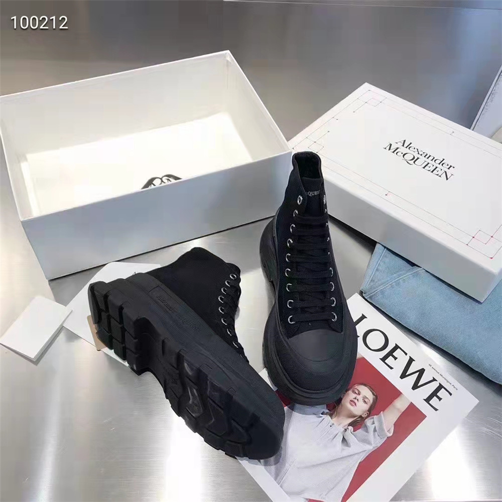 Alexander Mqueen  Black High Top Sneakers - 