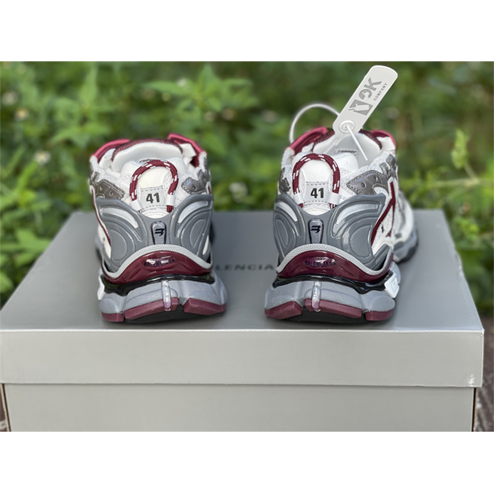 Balenciaga Runner Sneaker In Burgundy - 