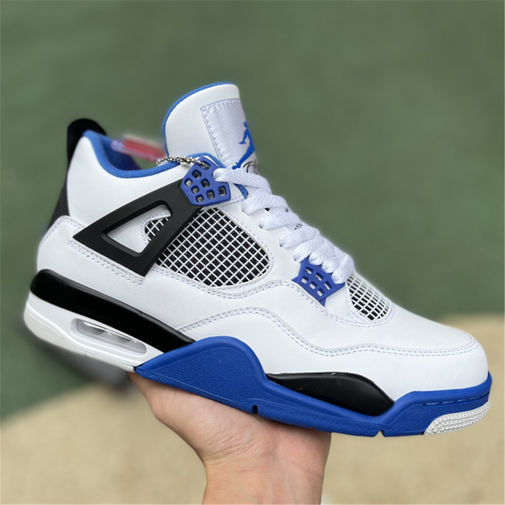 Nike Air Jordan 4 Retro White Motorsports Sneaker - DesignerGu