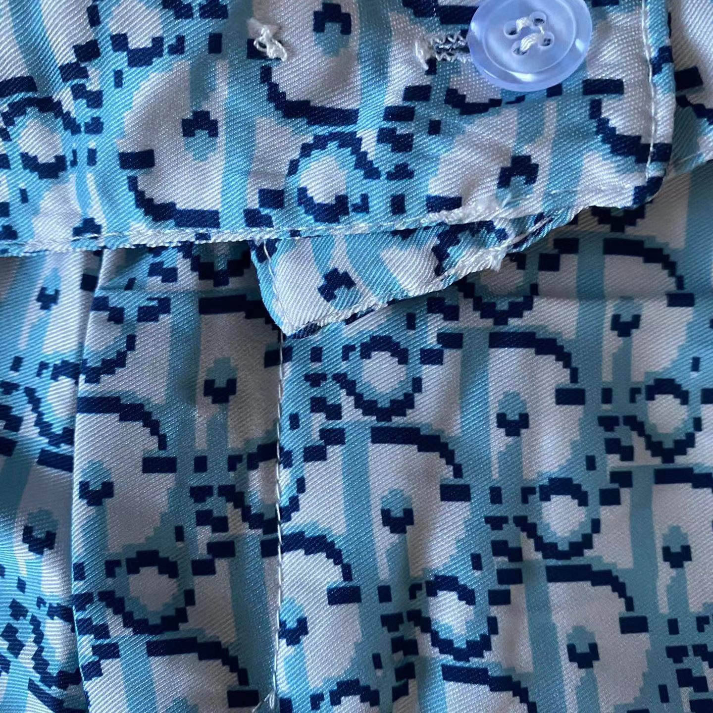 Dior Oblique Pixel Short-Sleeved Shirt And Shorts - DesignerGu
