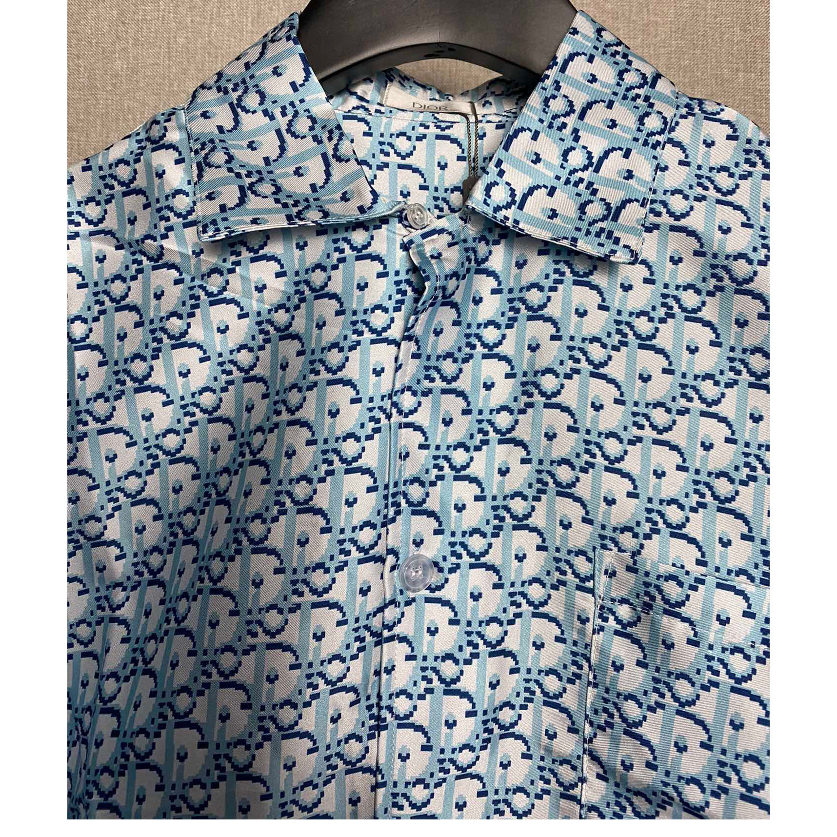 Dior Oblique Pixel Short-Sleeved Shirt And Shorts - DesignerGu