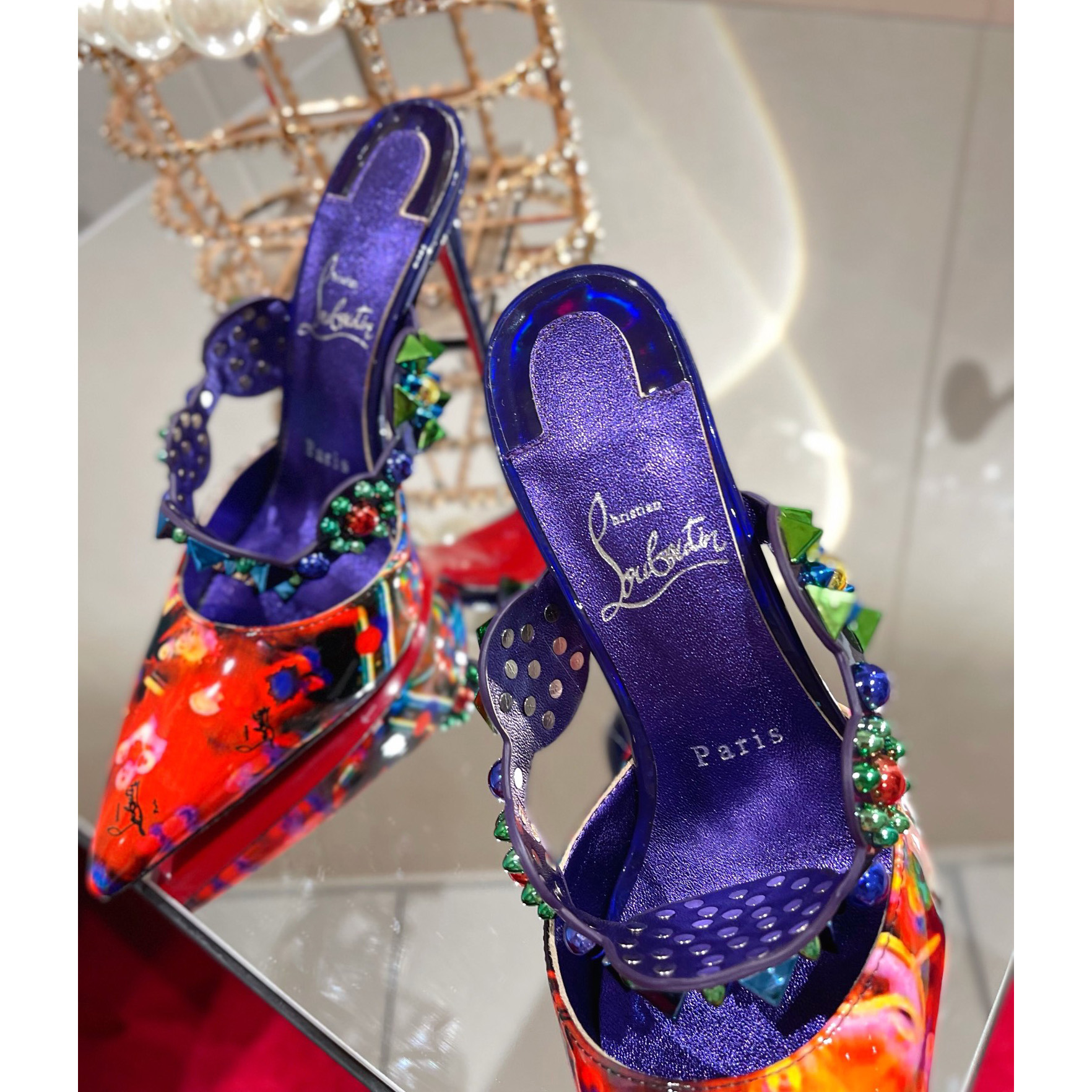 Christian Louboutin Miss Goldora Mules - 