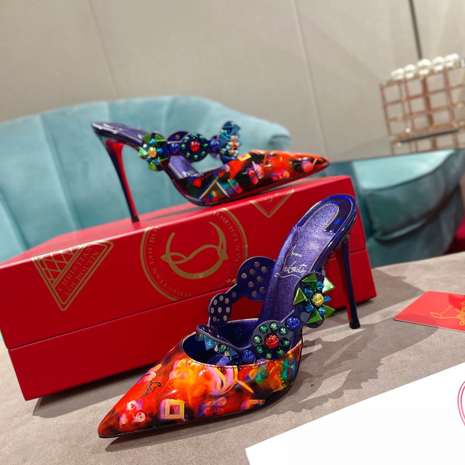 Christian Louboutin Miss Goldora Mules - 