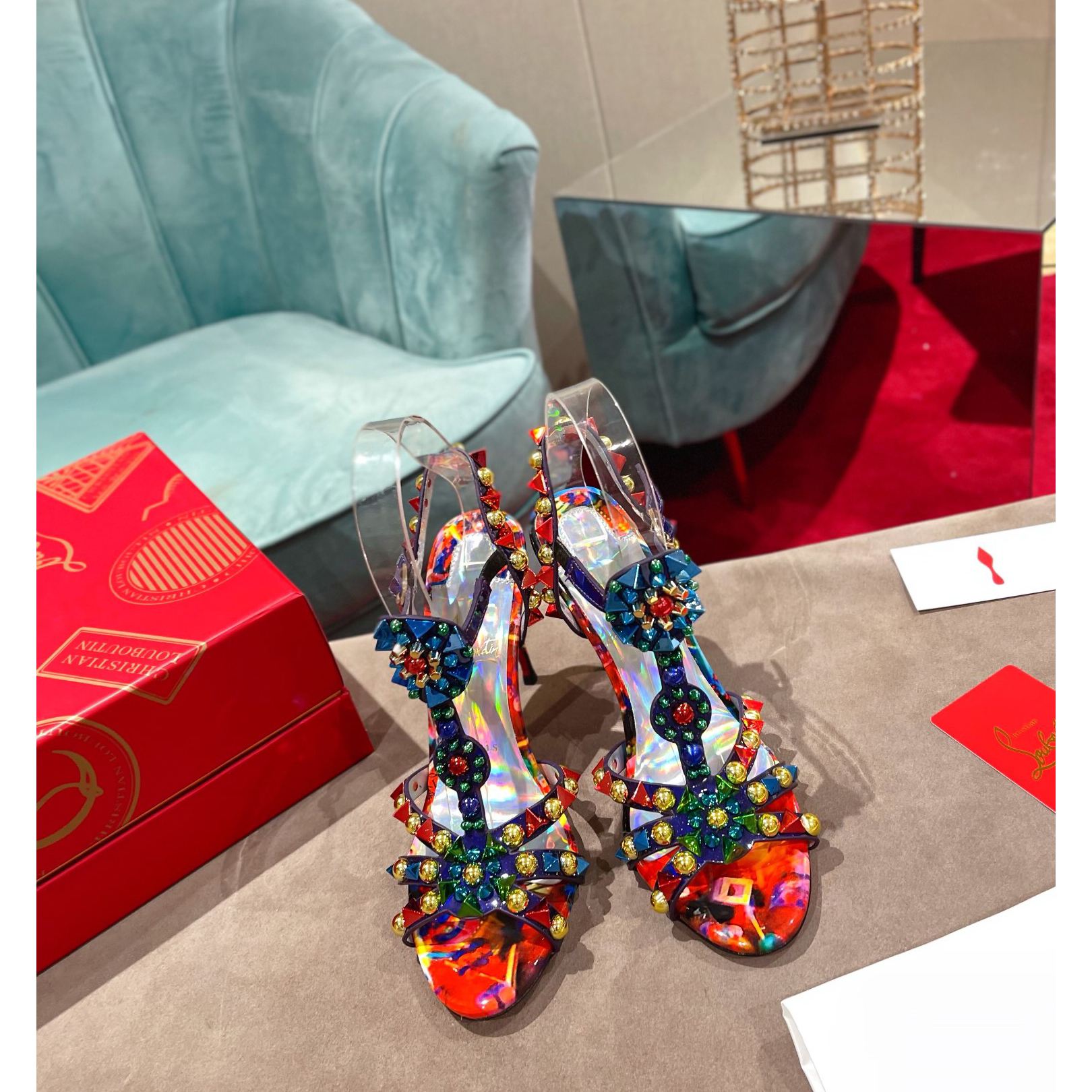 Christian Louboutin Multicolor Sandal（10cm Heel Height） - 