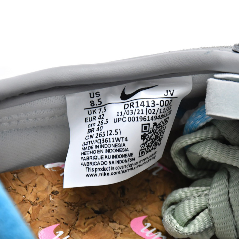  Union LA x Nike Cortez Blue Pink Yellow Grey Sneaker   DR1413-002 - DesignerGu