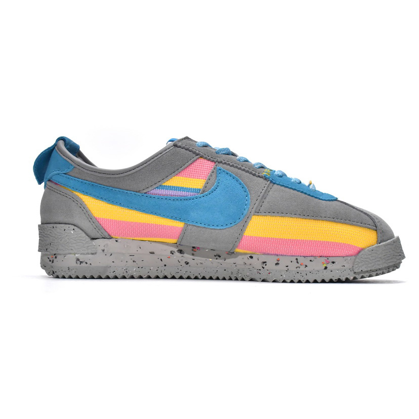  Union LA x Nike Cortez Blue Pink Yellow Grey Sneaker   DR1413-002 - DesignerGu