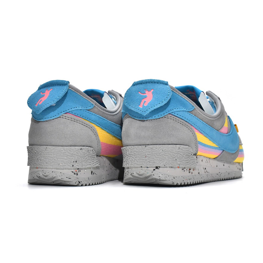  Union LA x Nike Cortez Blue Pink Yellow Grey Sneaker   DR1413-002 - DesignerGu