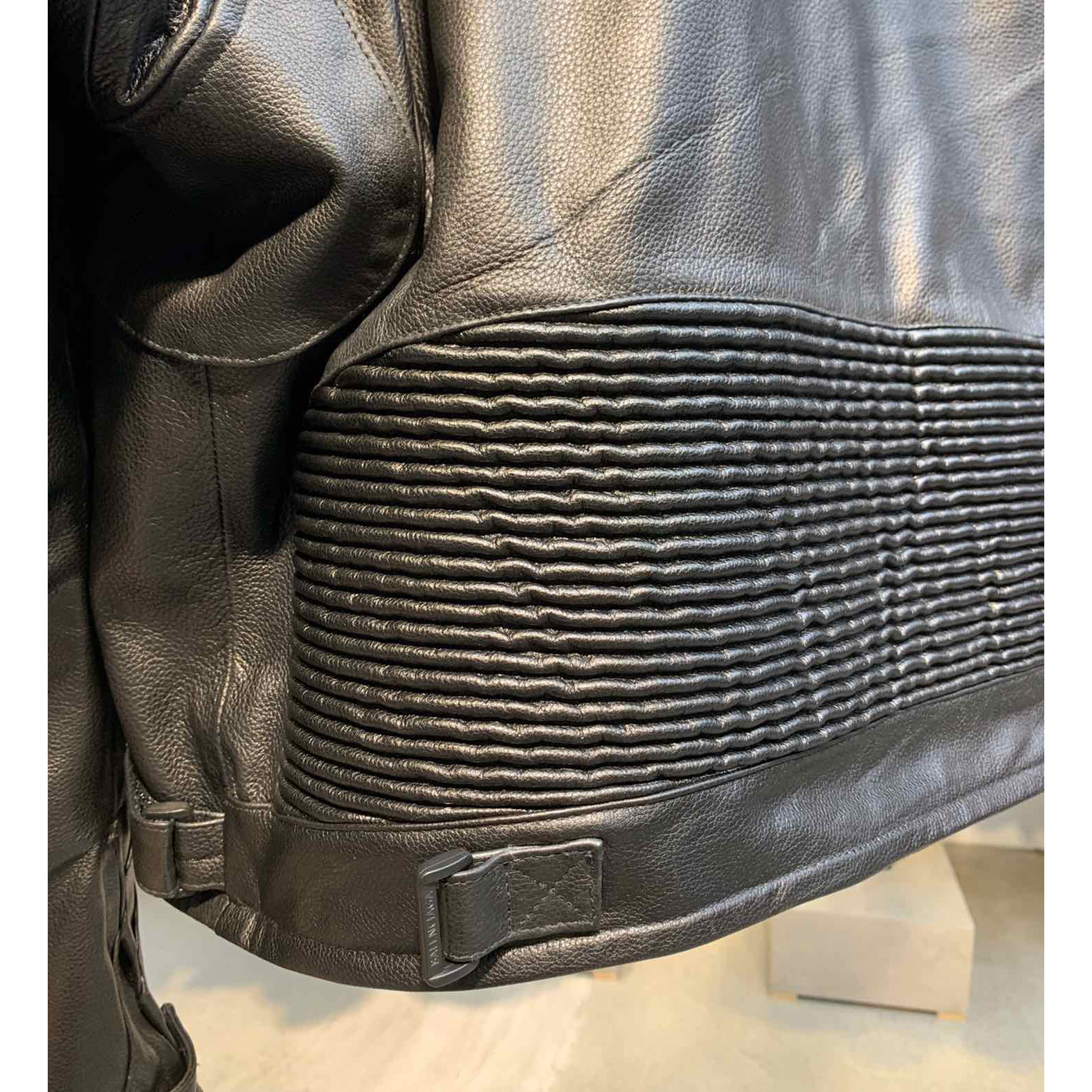 Balenciaga Upcycled Biker Jacket In Black Calfskin - 