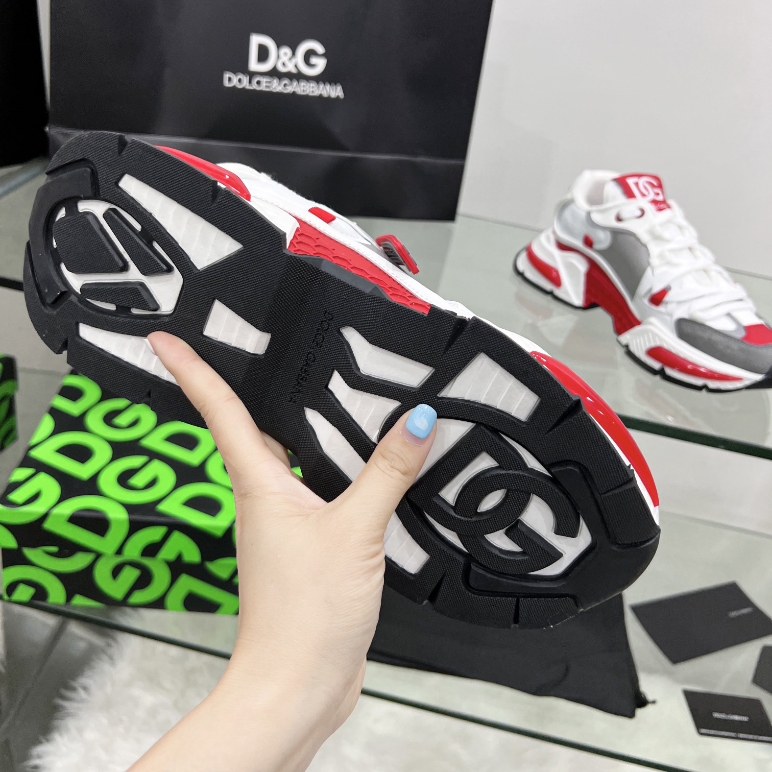 Dolce & Gabbana Mixed-Material Airmaster Sneakers - 