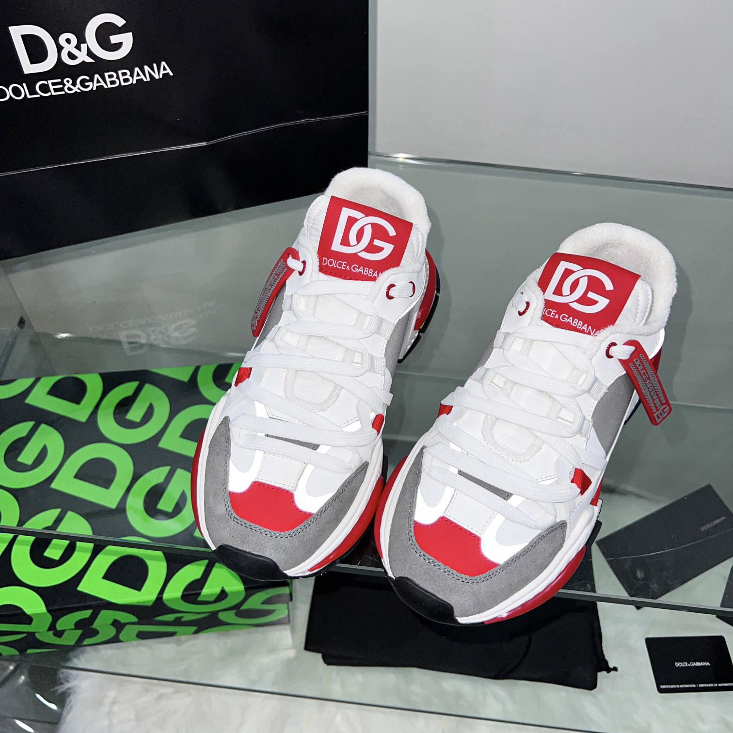 Dolce & Gabbana Mixed-Material Airmaster Sneakers - 