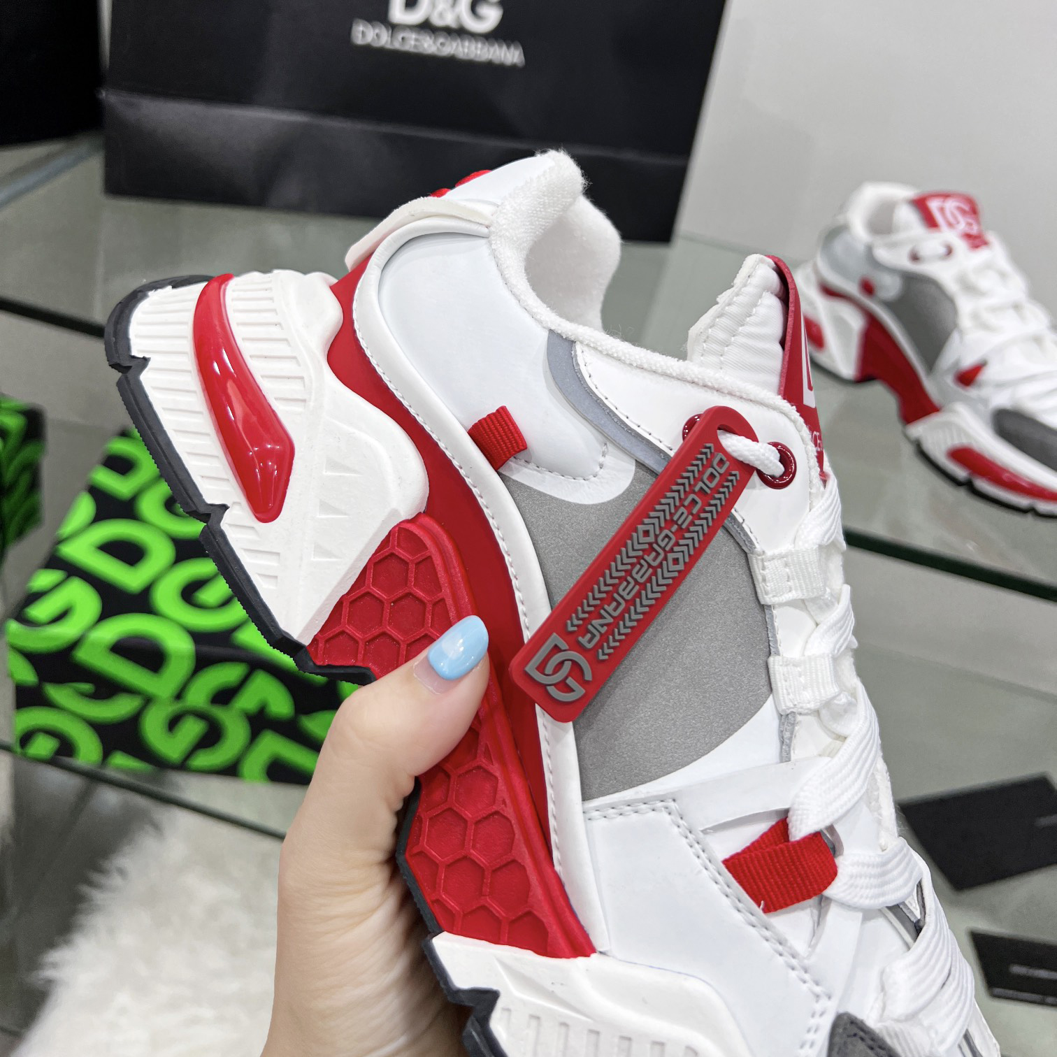 Dolce & Gabbana Mixed-Material Airmaster Sneakers - 