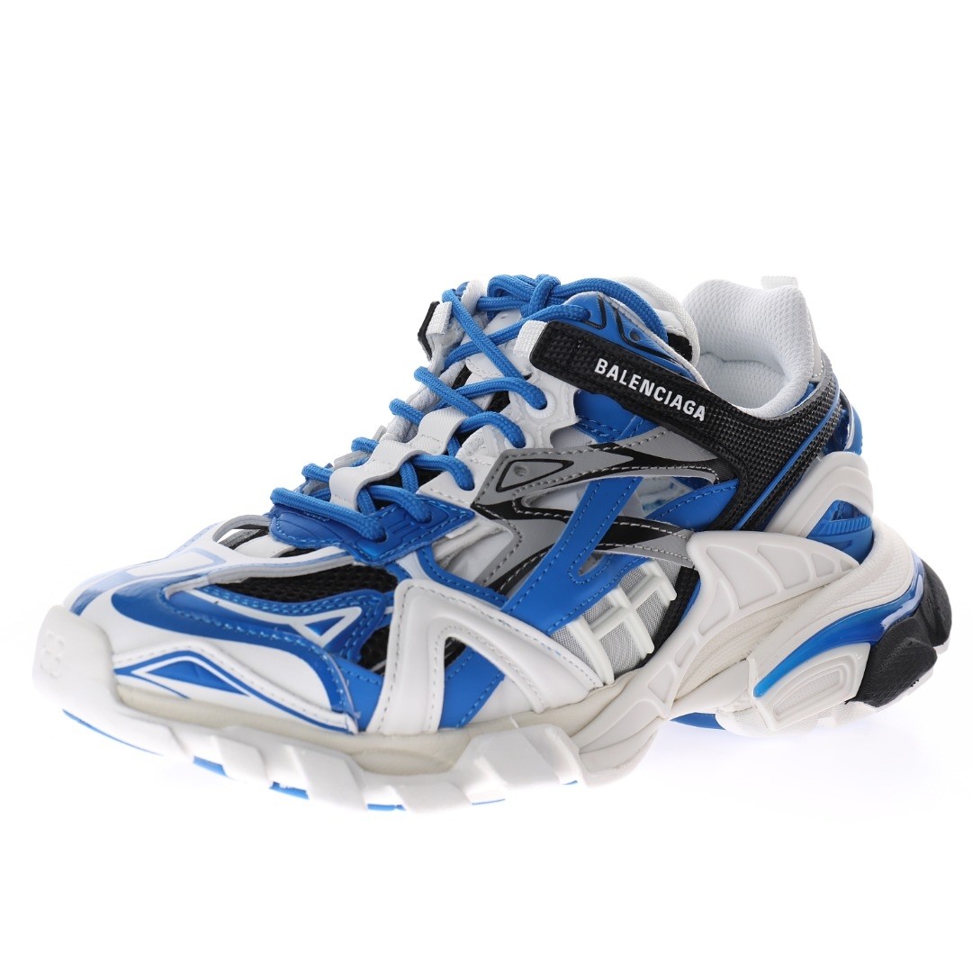 Balenciaga Track 2.0 Blue White Sneaker - 