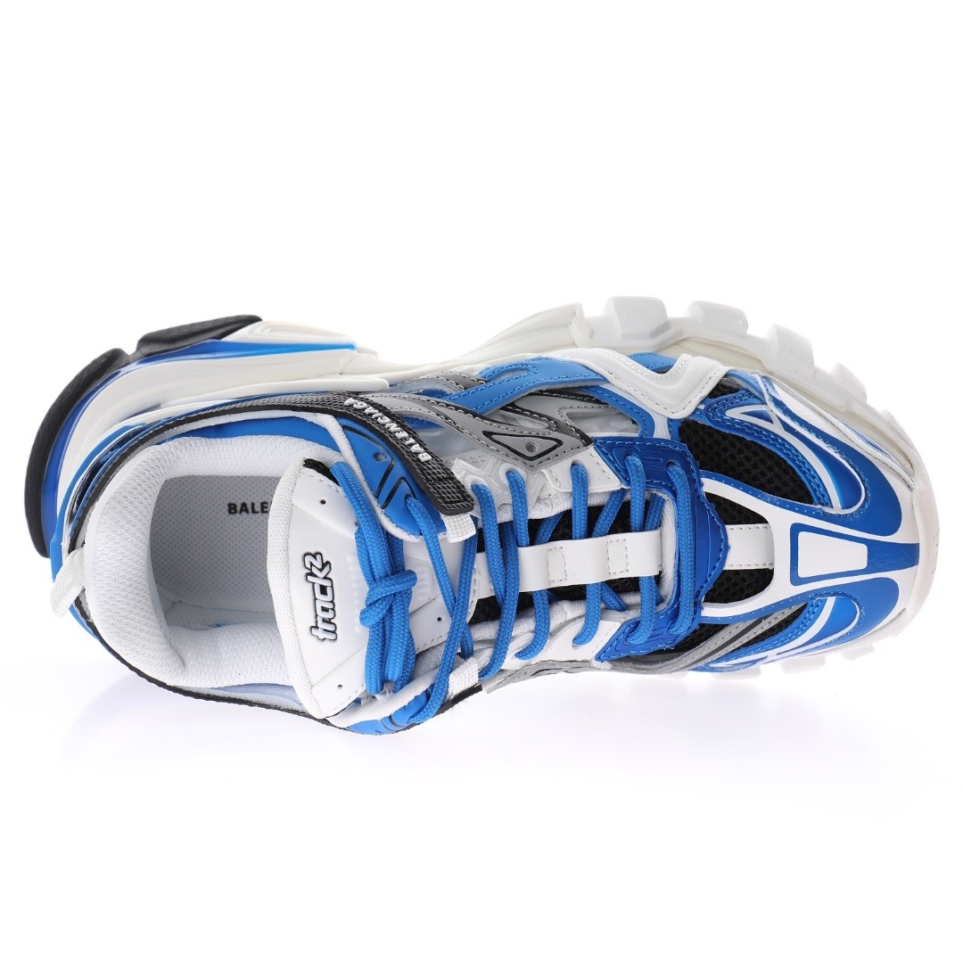 Balenciaga Track 2.0 Blue White Sneaker - 