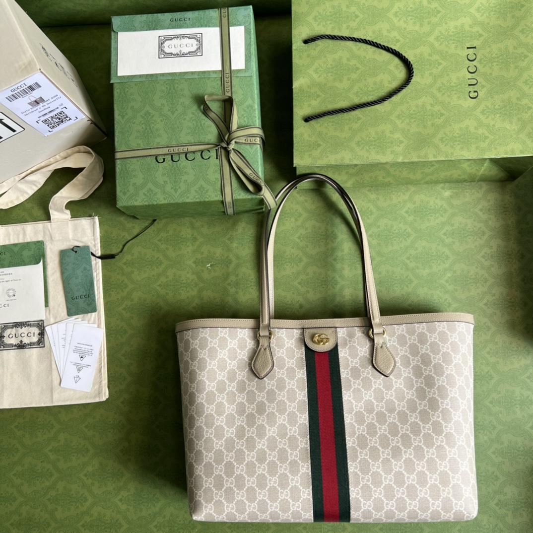 Gucci Ophidia GG Medium Tote(38-28-14cm) - 