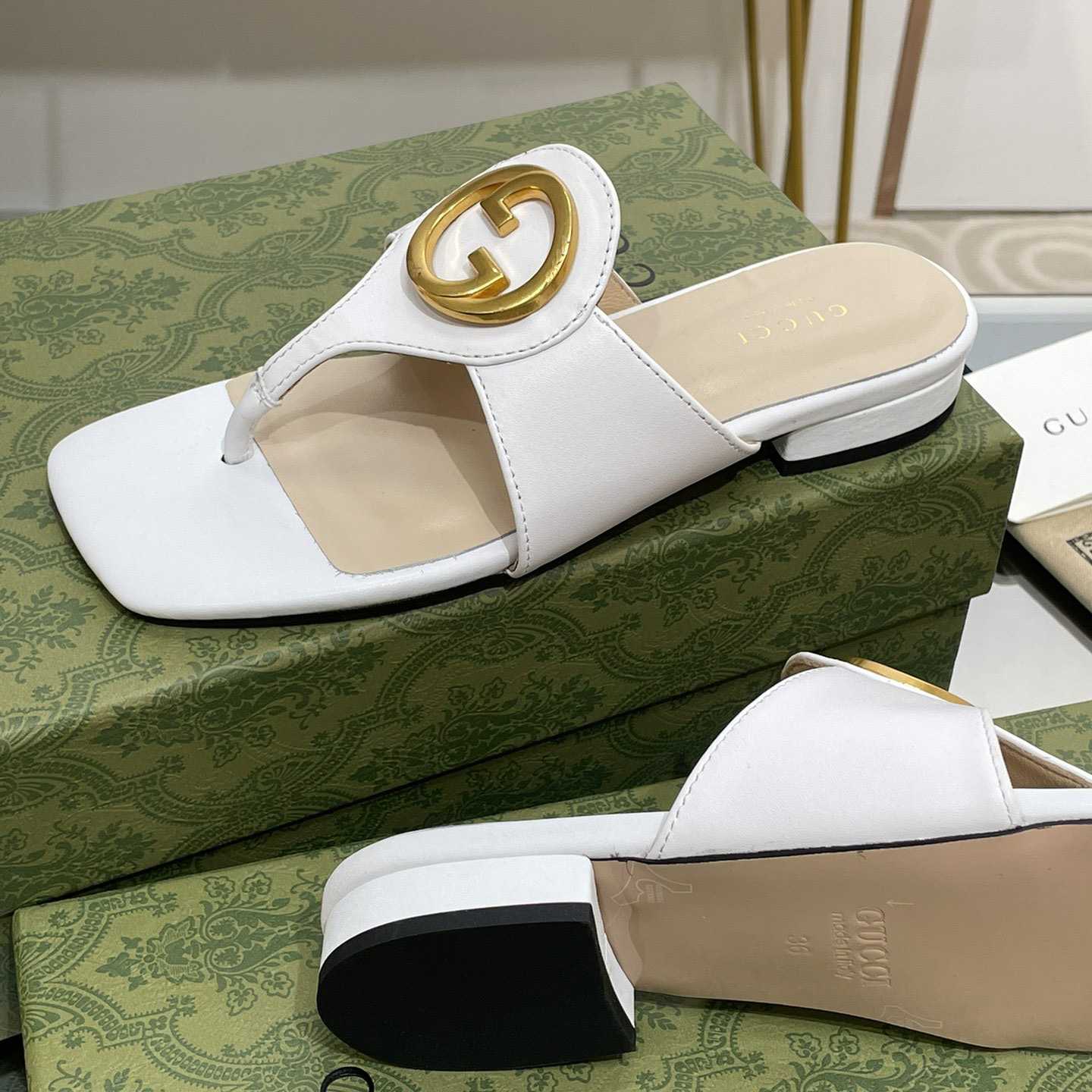 Gucci Women's Gucci Blondie Thong Sandal - DesignerGu