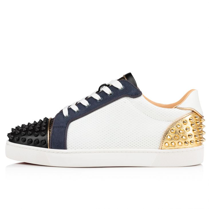 Christian Louboutin Seavaste 2 Low-Top Sneakers - King fabric And Spikes - Multicolor - DesignerGu
