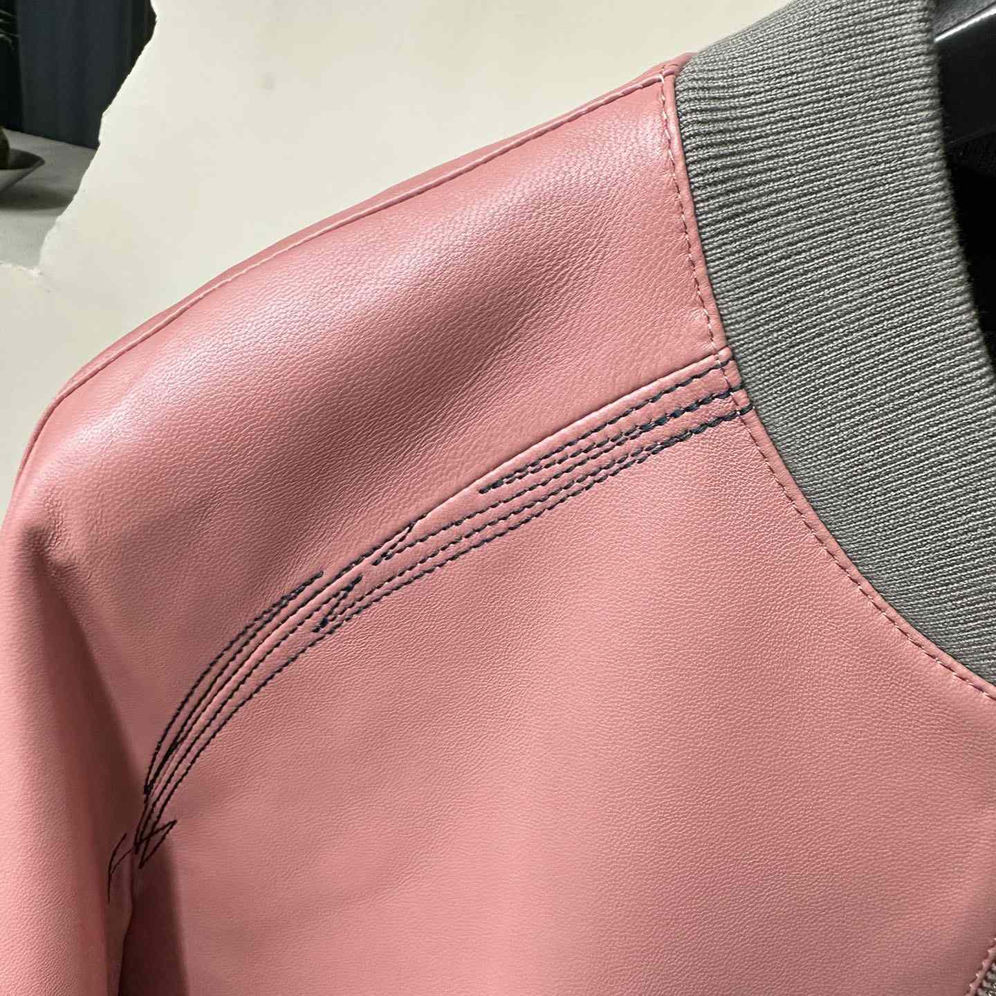 Hermes Jacket In Pink Calfskin - 