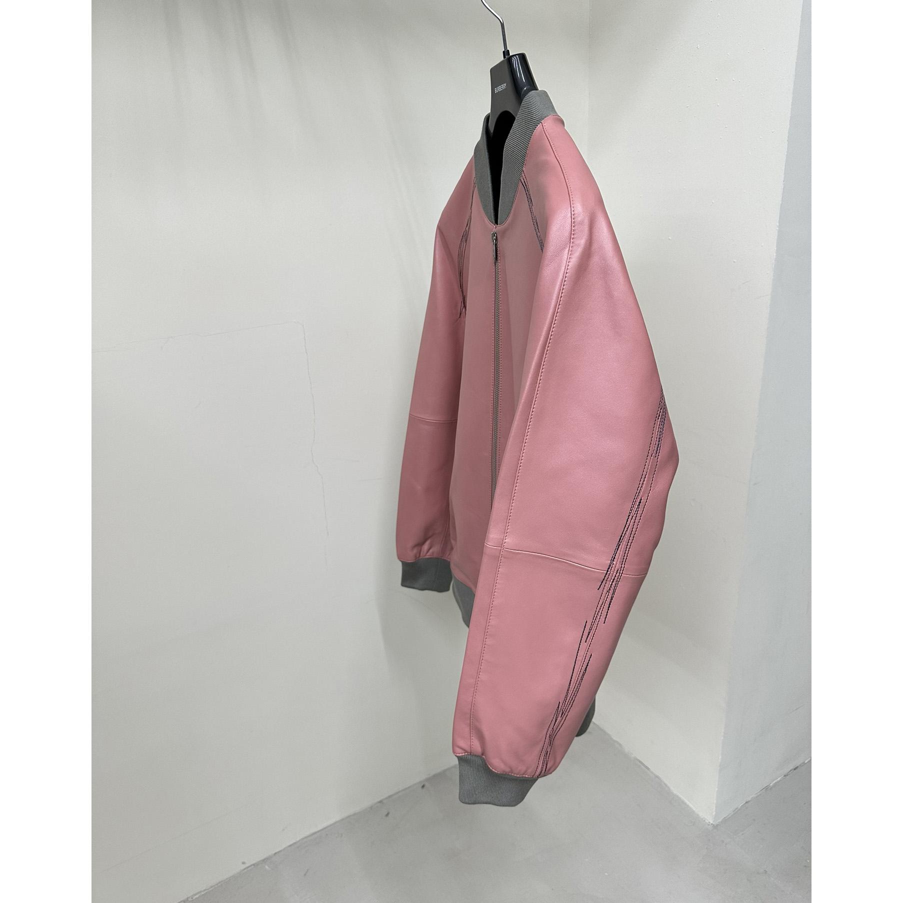 Hermes Jacket In Pink Calfskin - 