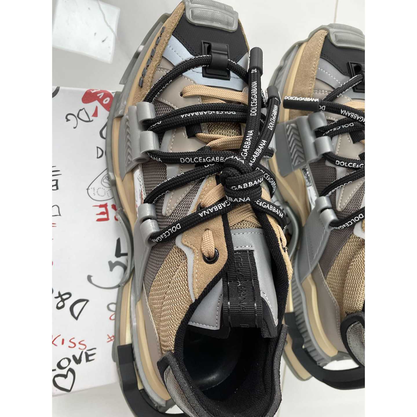 Dolce & Gabbana Mixed-materials Space Sneakers - 