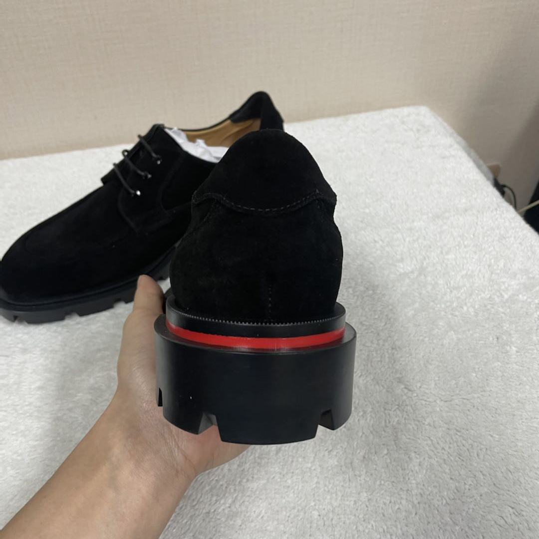 Christian Louboutin Our Georges L Loafers - Leather - Black - DesignerGu