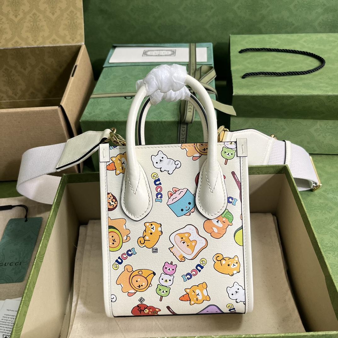 Gucci Animal Print Mini Tote Bag(16-20-7cm) - DesignerGu