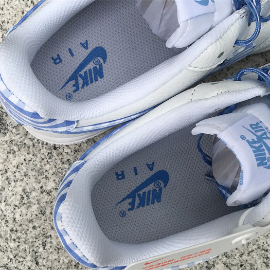 Nike Air Force 1 Low 'Blue Gingham' Sneaker       DZ2784-100 - 