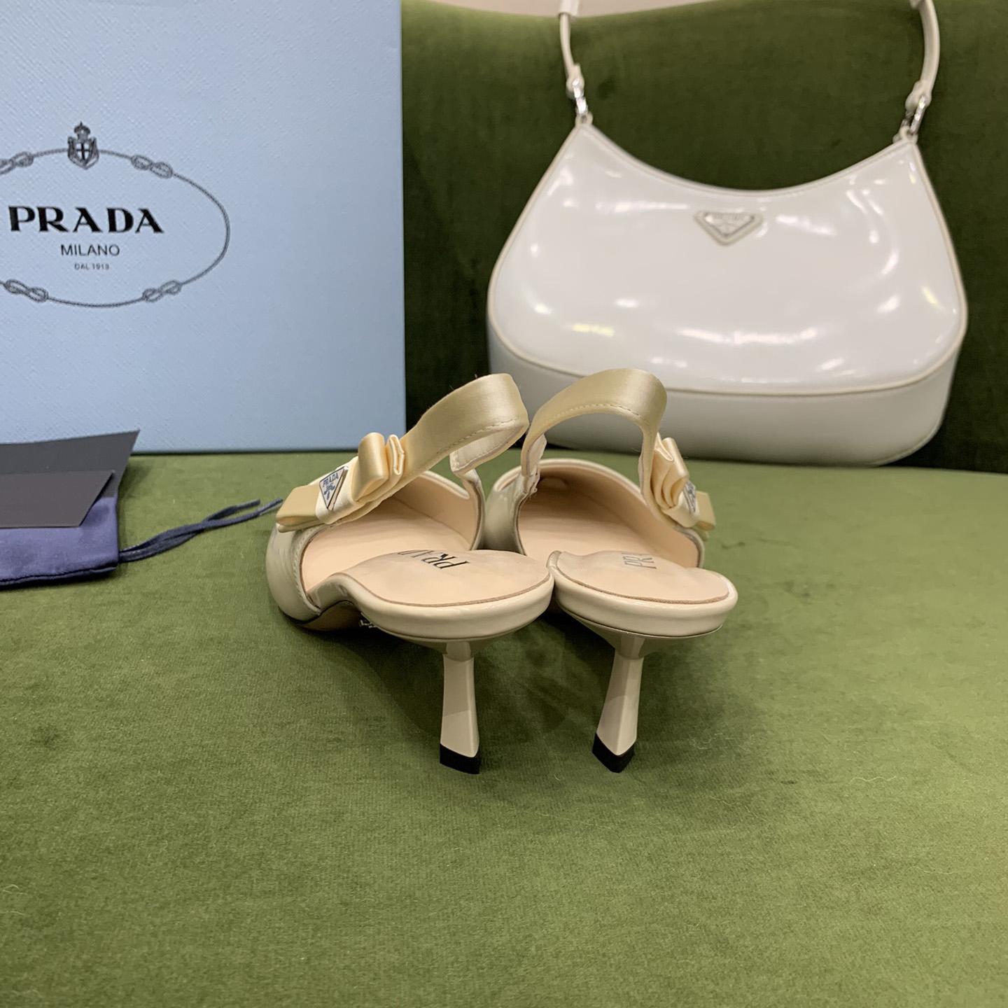 Prada Patent Leather Slingbacks - 