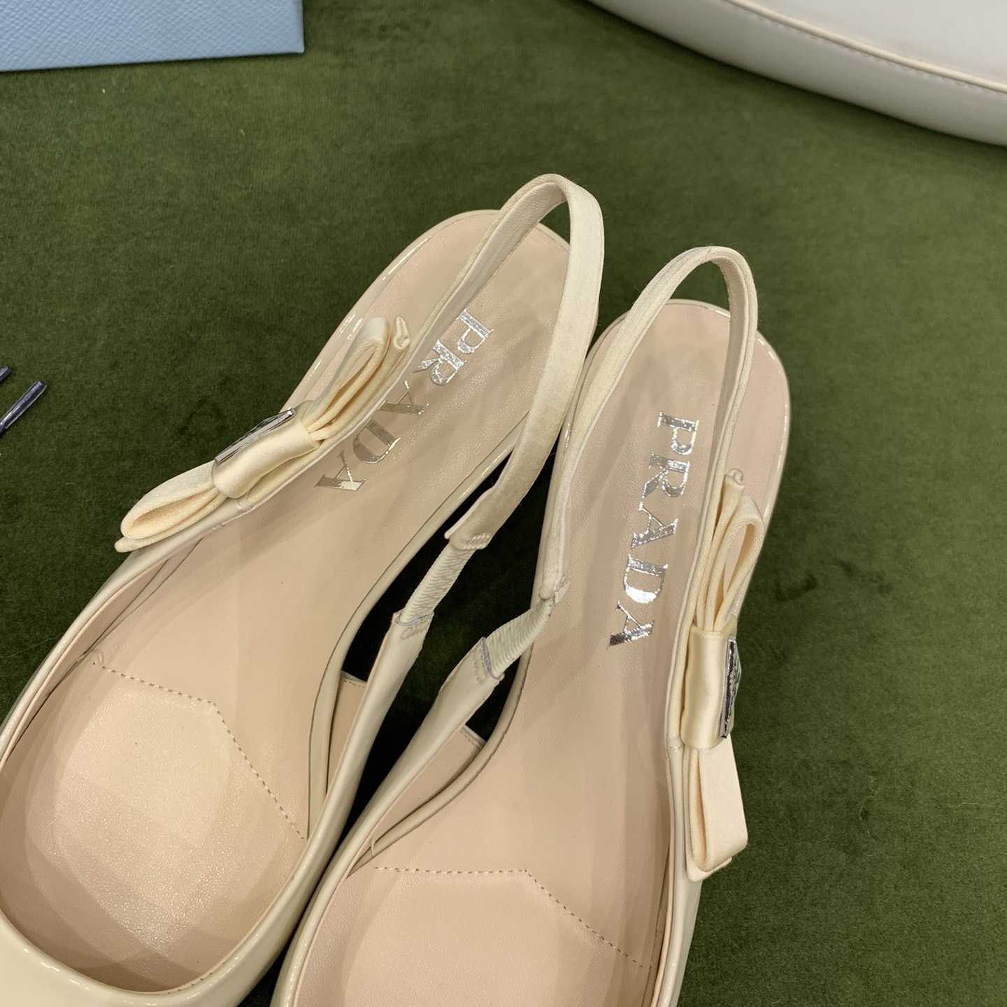 Prada Patent Leather Slingbacks - 